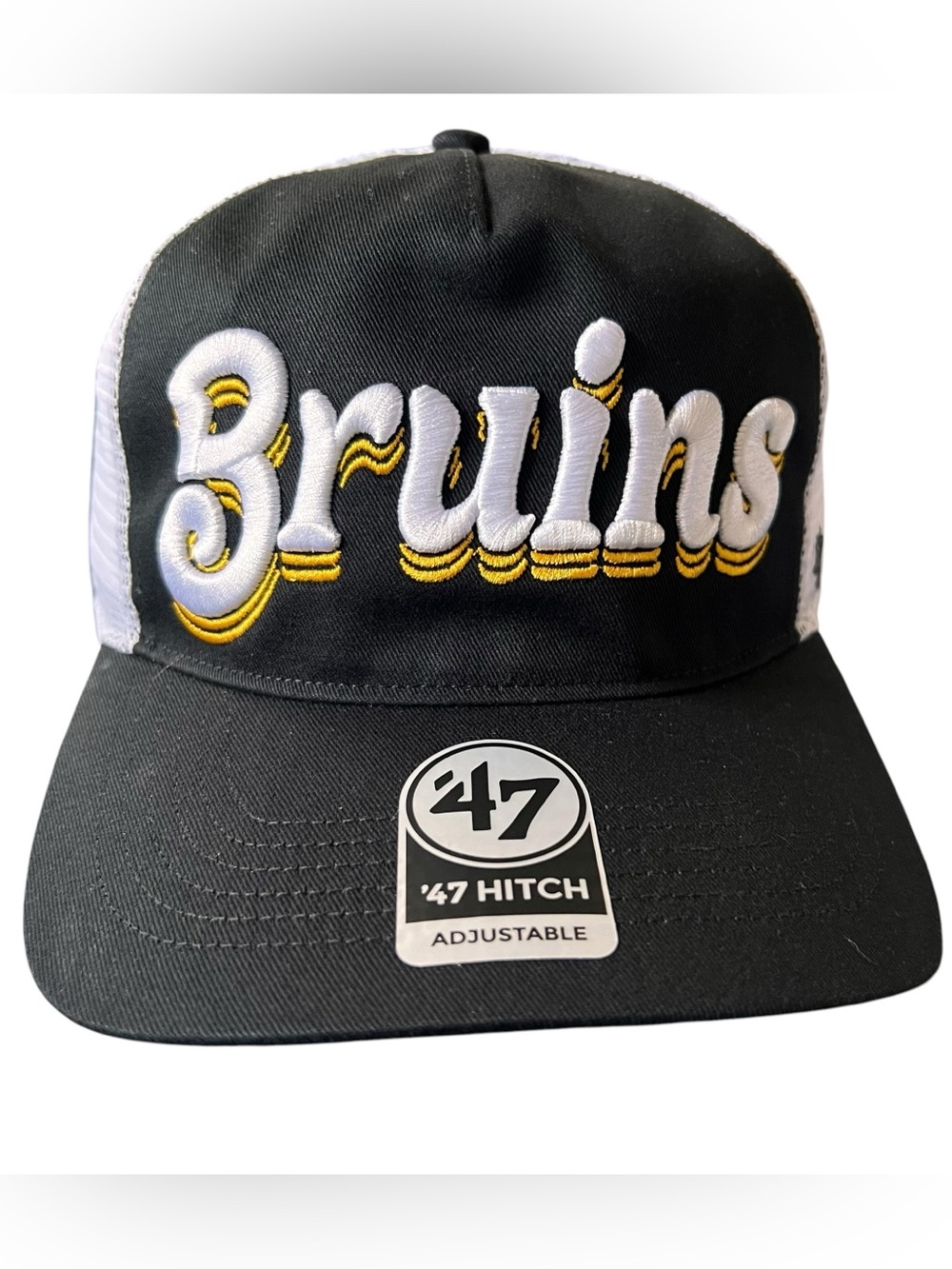 47 Brand Boston Bruins Hitch Trucker Hat Adjustable Snapback NWT NHL Cap
